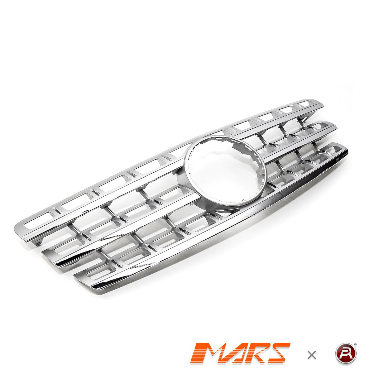 Chrome Silver AMG Style Front Bumper Bar Grill Bodykit for Mercedes - Benz ML - Class W164 2009 - 2012 & ML63 - Mars Performance