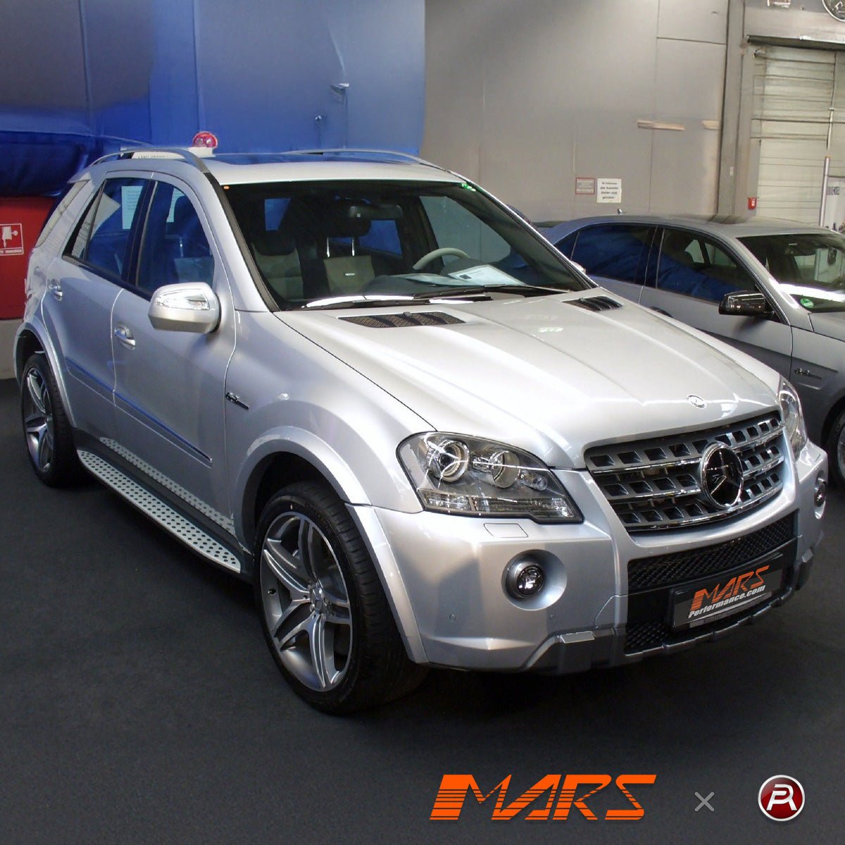 Chrome Silver AMG Style Front Bumper Bar Grill Bodykit for Mercedes - Benz ML - Class W164 2009 - 2012 & ML63 - Mars Performance
