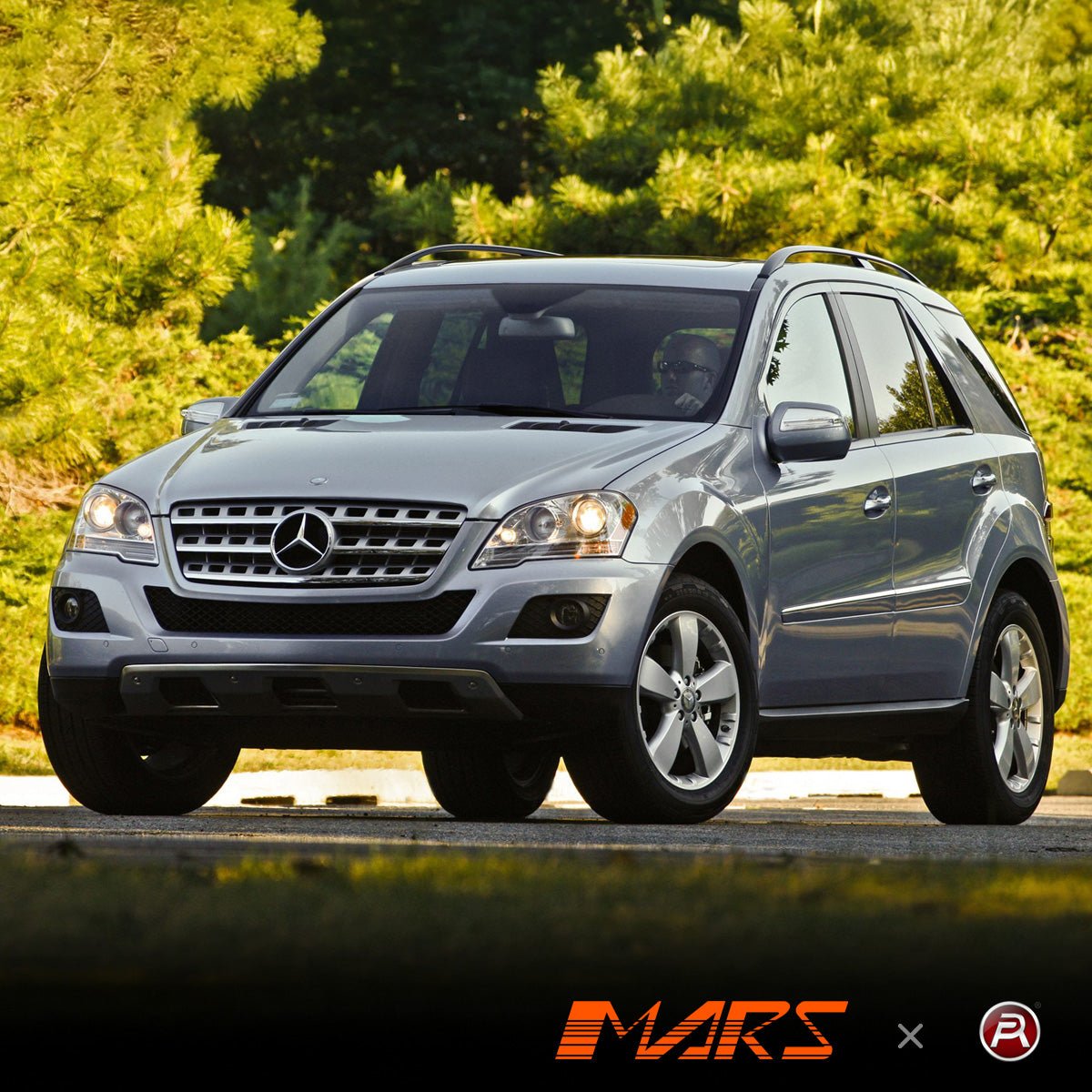 Chrome Silver AMG Style Front Bumper Bar Grill Bodykit for Mercedes - Benz ML - Class W164 2009 - 2012 & ML63 - Mars Performance