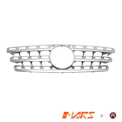 Chrome Silver AMG Style Front Bumper Bar Grill Bodykit for Mercedes - Benz ML - Class W164 2009 - 2012 & ML63 - Mars Performance