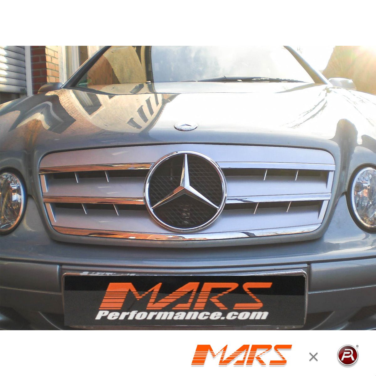 Chrome Silver CL3 Front Grill Grille Bodykit for Mercedes - Benz CLK - Class W208 C208 1997 - 2002 - Mars Performance