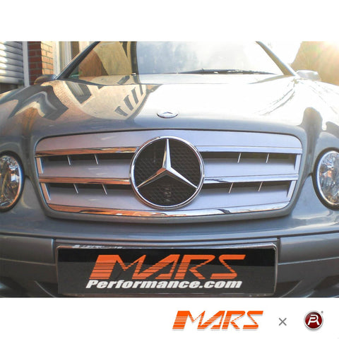 Chrome Silver CL3 Front Grill Grille Bodykit for Mercedes - Benz CLK - Class W208 C208 1997 - 2002 - Mars Performance