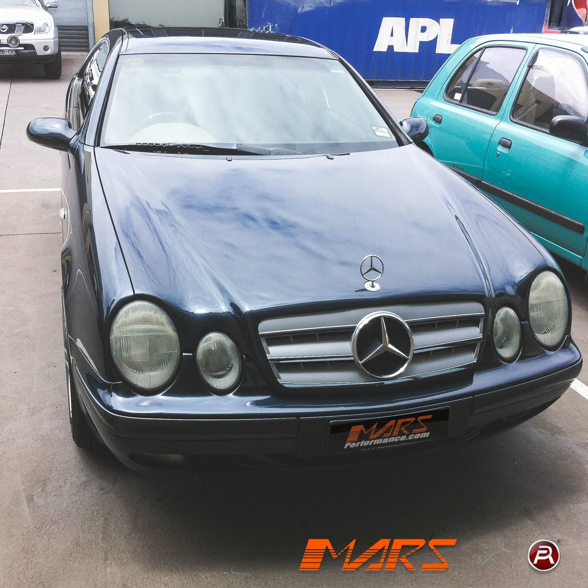Chrome Silver CL3 Front Grill Grille Bodykit for Mercedes - Benz CLK - Class W208 C208 1997 - 2002 - Mars Performance