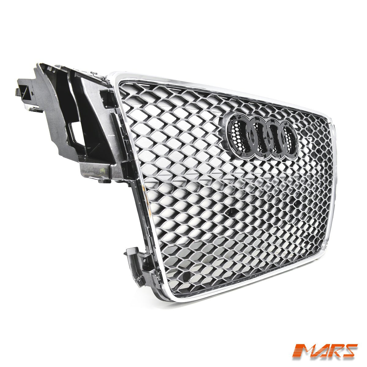 Chrome Silver Honeycomb RS5 Style Front Bumper Bar Grille Grill Bodykit for AUDI A5 S5 8T 2008 - 2012 - Mars Performance