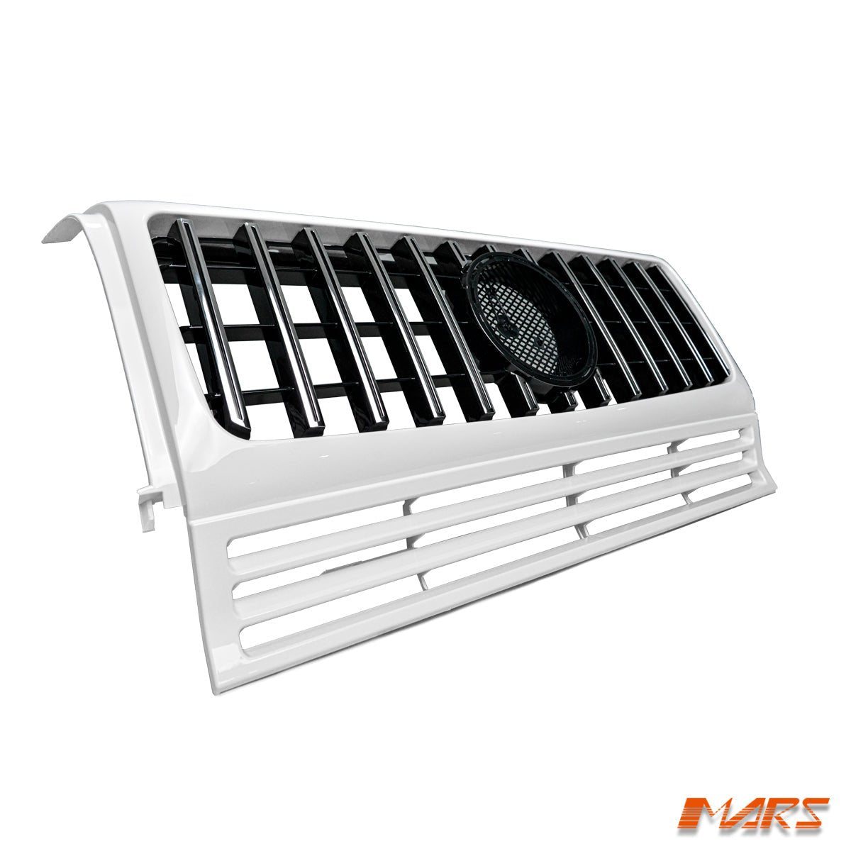 Chrome White Panamericana Front bumper Bar Radiator Grille Grill Bodykit for Mercedes - Benz G - Class W463 1990 - 2018 & AMG G63 - Mars Performance