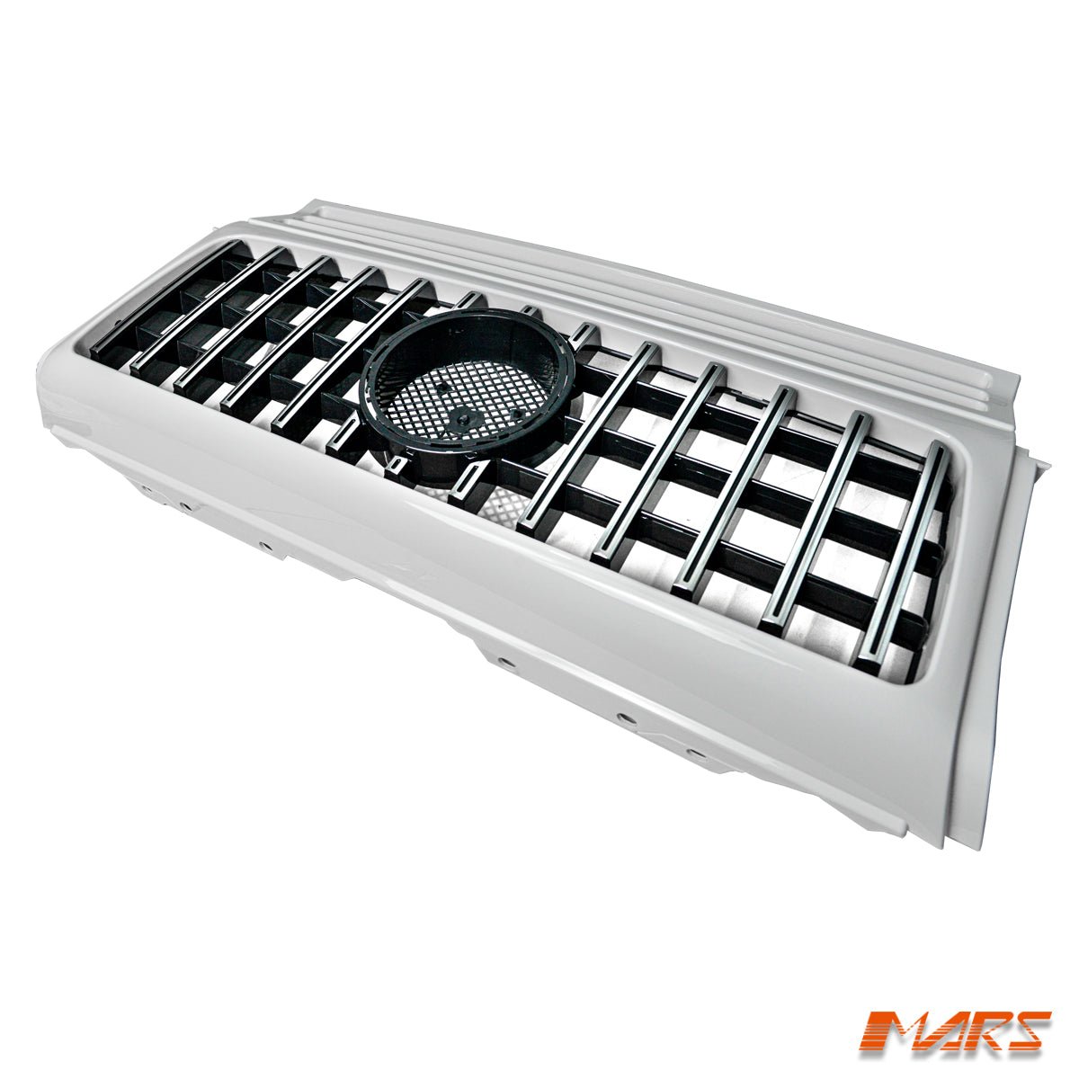 Chrome White Panamericana Front bumper Bar Radiator Grille Grill Bodykit for Mercedes - Benz G - Class W463 1990 - 2018 & AMG G63 - Mars Performance
