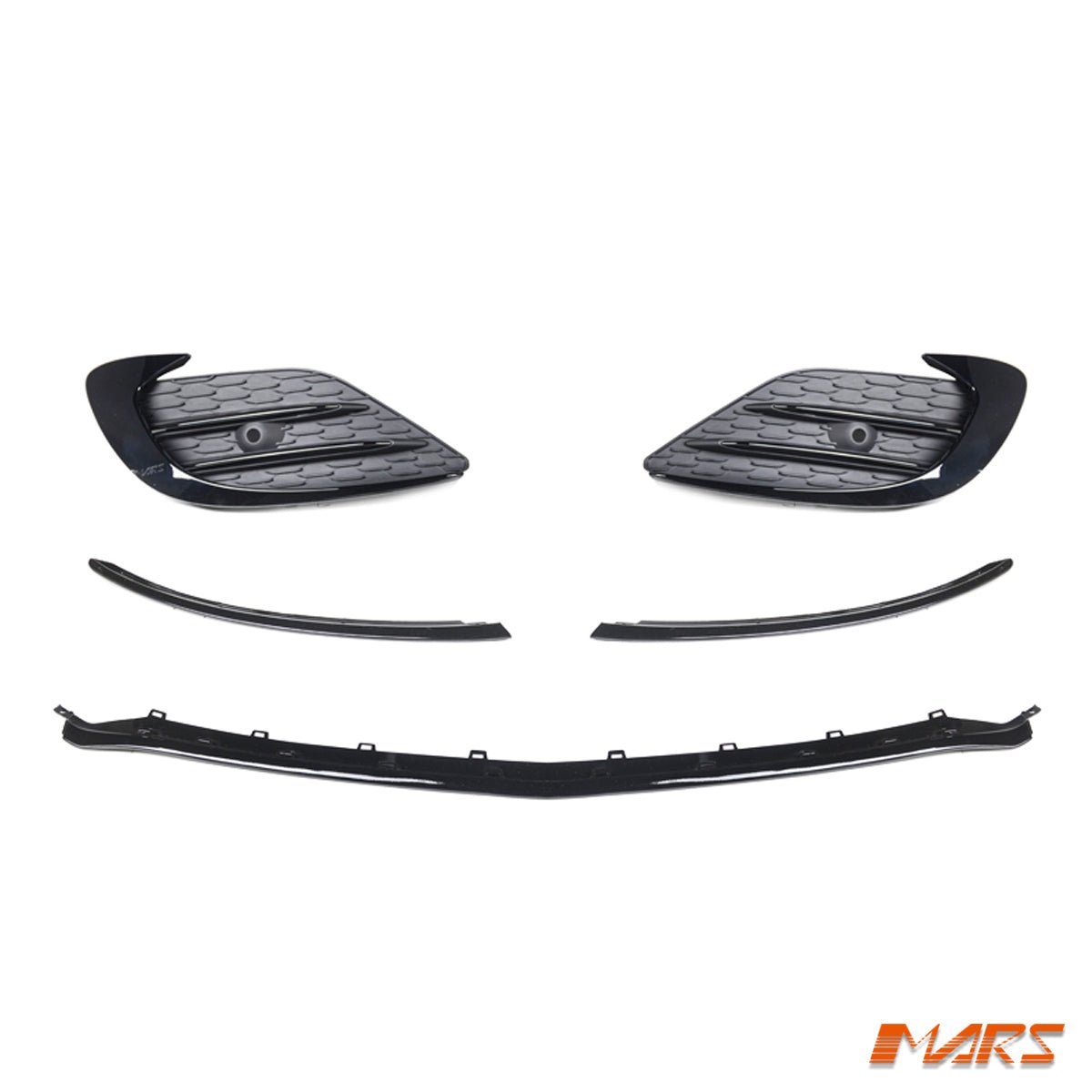 CLA35 AMG Style Front Bumper Bar Carnards Blades Lip Spoiler Bodykit for Mercedes - Benz CLA - Class C118 W118 2018 - 2024 - Mars Performance