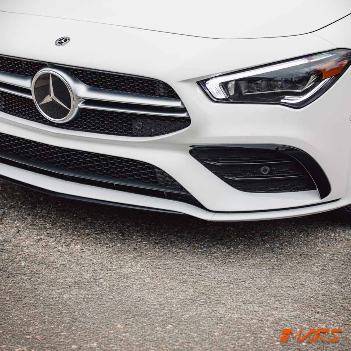 CLA35 AMG Style Front Bumper Bar Carnards Blades Lip Spoiler Bodykit for Mercedes - Benz CLA - Class C118 W118 2018 - 2024 - Mars Performance