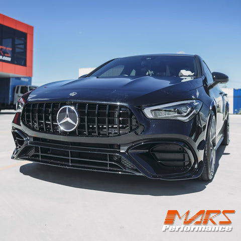 CLA45 AMG S Style Front Bumper Bar Bodykit & Canards for Mercedes - Benz CLA - Class C118 W118 & CLA35 2018 - 2024 - Mars Performance