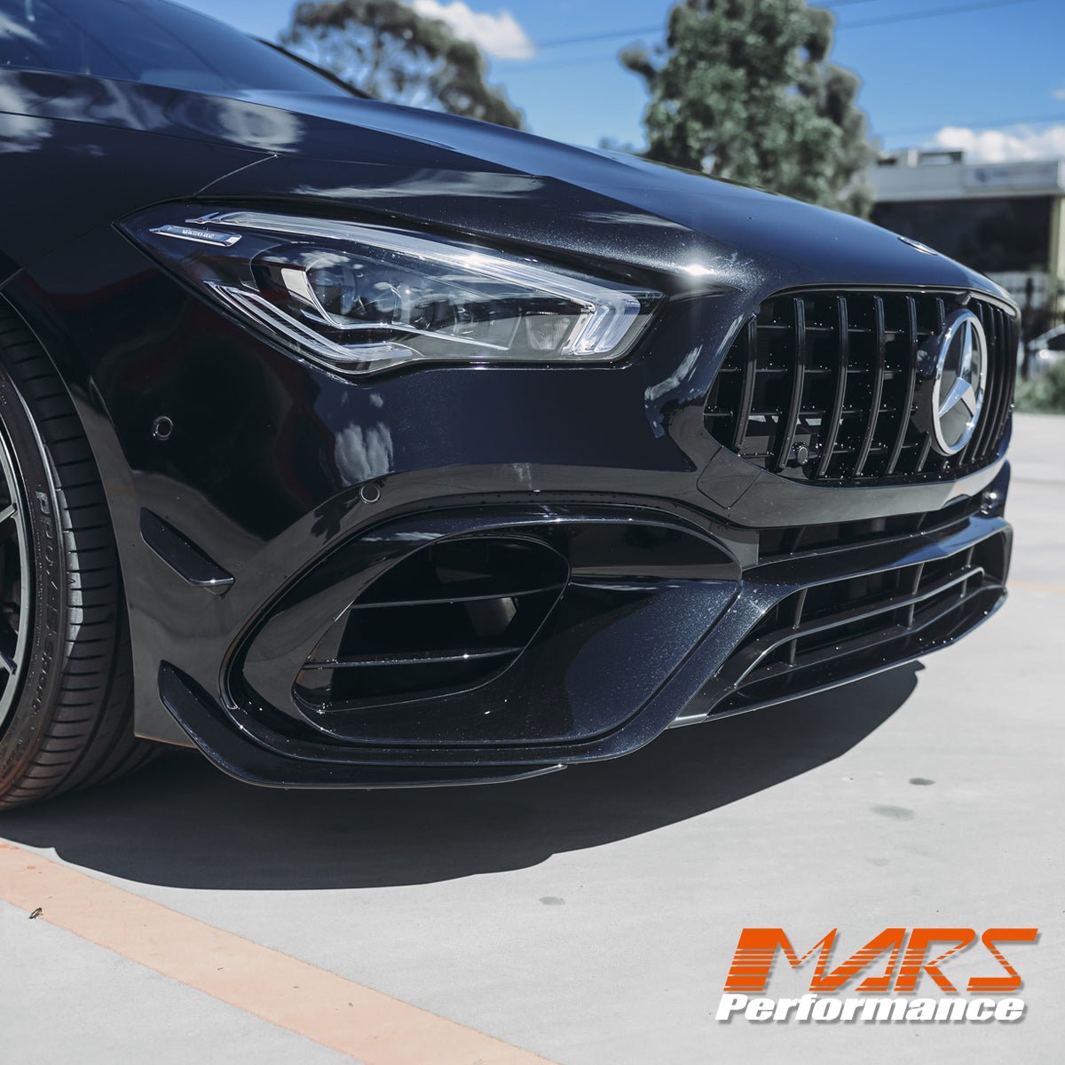 CLA45 AMG S Style Front Bumper Bar Bodykit & Canards for Mercedes - Benz CLA - Class C118 W118 & CLA35 2018 - 2024 - Mars Performance