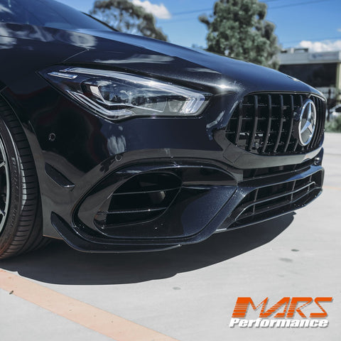 CLA45 AMG S Style Front Bumper Bar Bodykit & Canards for Mercedes - Benz CLA - Class C118 W118 & CLA35 2018 - 2024 - Mars Performance