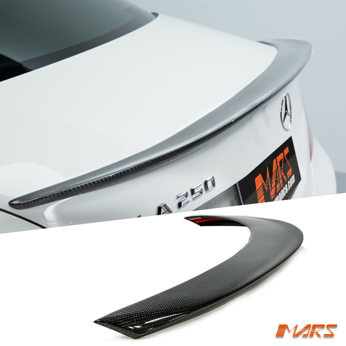 CLA45 AMG Style Carbon Fibre Rear Trunk Lip Spoiler Bodykit for Mercedes Benz CLA - Class C117 W117 2013 - 2019 - Mars Performance