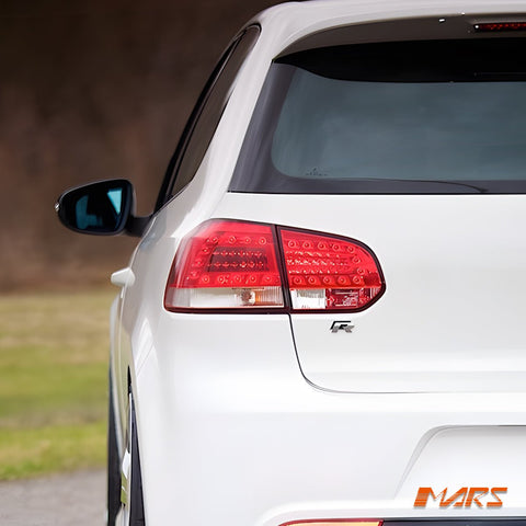 Classical Clear Red LED Tail lights for Volkswagen VW Golf VI MK - 6 Hatch 2009 - 2013 - Mars Performance