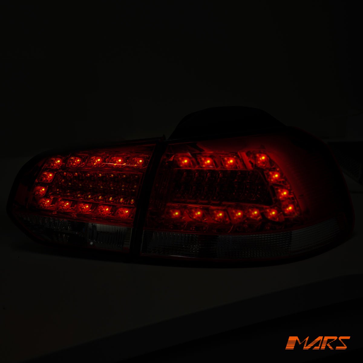 Classical Clear Red LED Tail lights for Volkswagen VW Golf VI MK - 6 Hatch 2009 - 2013 - Mars Performance