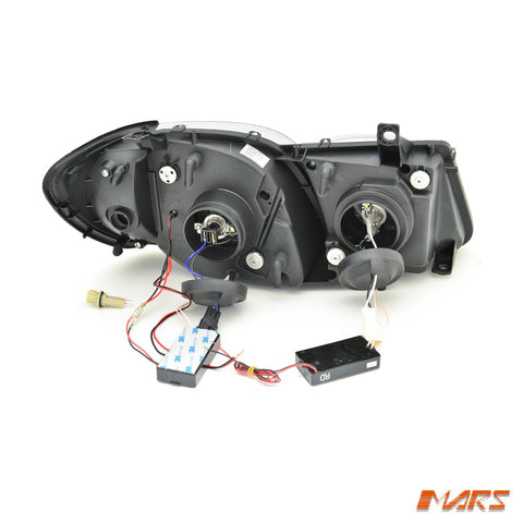 Clear CCFL Angel Eyes Projector Head Lights for Lexus LX470 1998 - 2007 J100 - Mars Performance