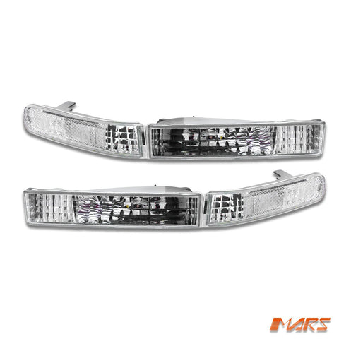 Clear Front Bumper Bar Turn Signal Indicator lights for Honda Prelude 1992 - 1996 - Mars Performance