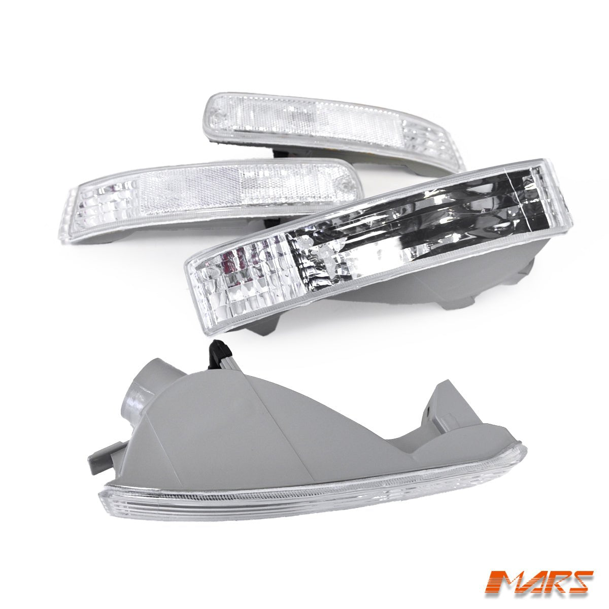 Clear Front Bumper Bar Turn Signal Indicator lights for Honda Prelude 1992 - 1996 - Mars Performance