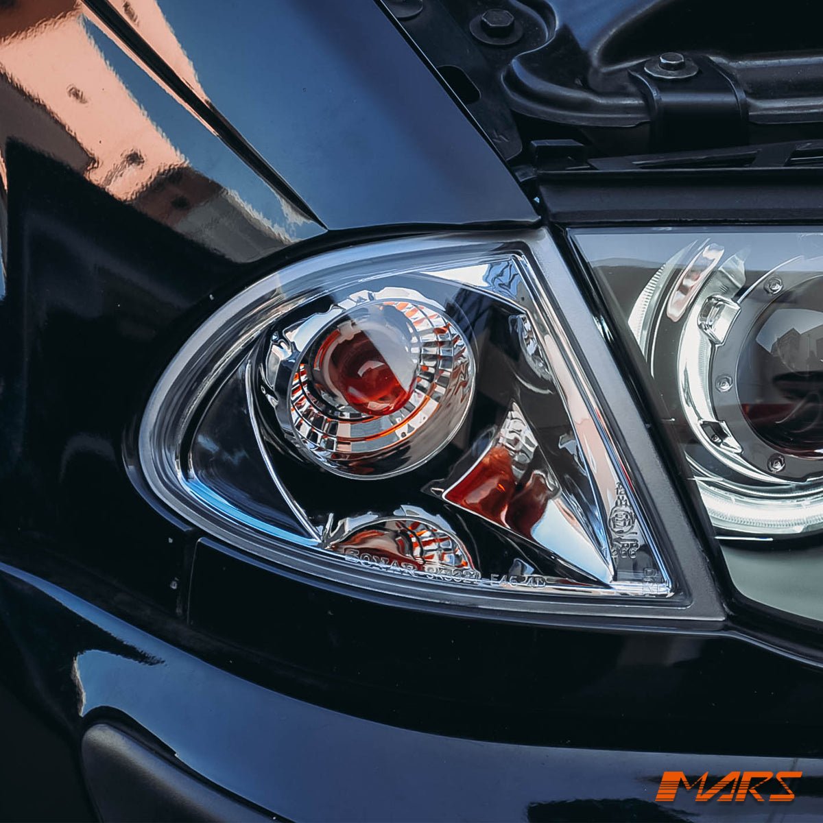 Clear Front Corner turn signal indicator lights for BMW 3 - Series E46 1998 - 2001 Pre LCI Sedan & Wagon - Mars Performance