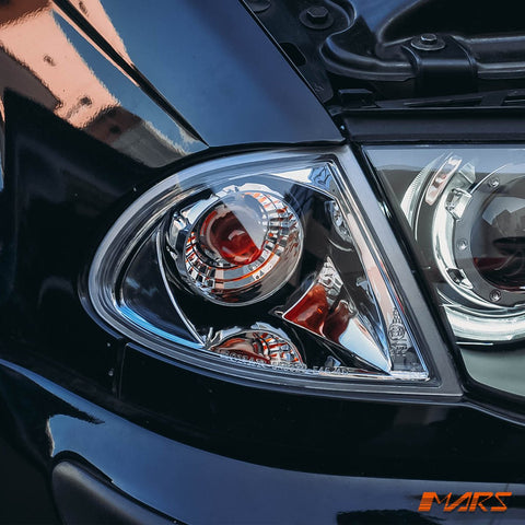 Clear Front Corner turn signal indicator lights for BMW 3 - Series E46 1998 - 2001 Pre LCI Sedan & Wagon - Mars Performance
