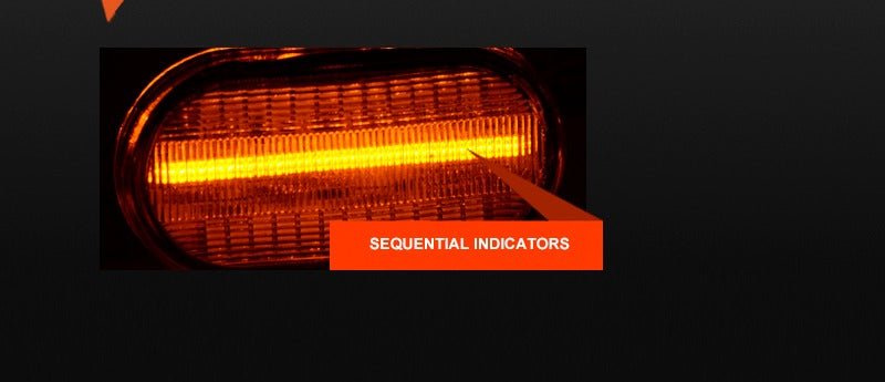 Clear LED sequential Side Fender Guard Indicator Turn Signal Lights for Suzuki Jimny GJ JJ 2019 - 2024 - Mars Performance
