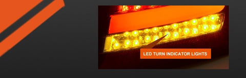 Clear Red 3D LED Stripe Tail Lights for AUDI A4 B8 4D Sedan 2008 - 2012 (Replace Stock LED Lights) - Mars Performance