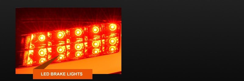 Clear Red 3D LED Stripe Tail Lights for AUDI A4 B8 4D Sedan 2008 - 2012 (Replace Stock LED Lights) - Mars Performance