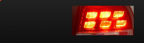 Clear Red 3D LED Stripe Tail Lights for Nissan Micra K13 2010 - 2014 - Mars Performance