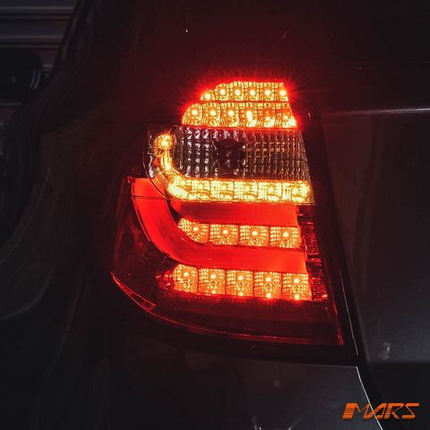 Clear Red 3D LED Tail lights for BMW 1 Series E81 E87 Hatch - Mars Performance