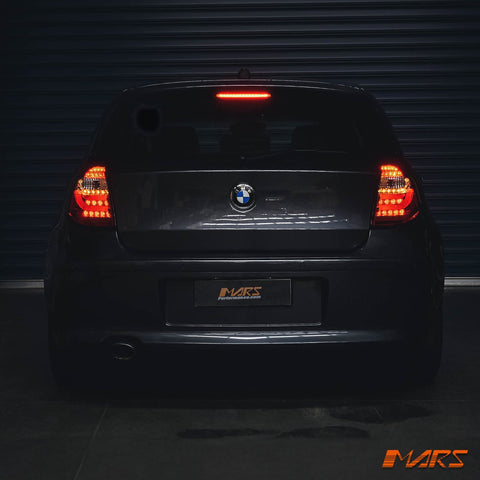 Clear Red 3D LED Tail lights for BMW 1 Series E81 E87 Hatch - Mars Performance