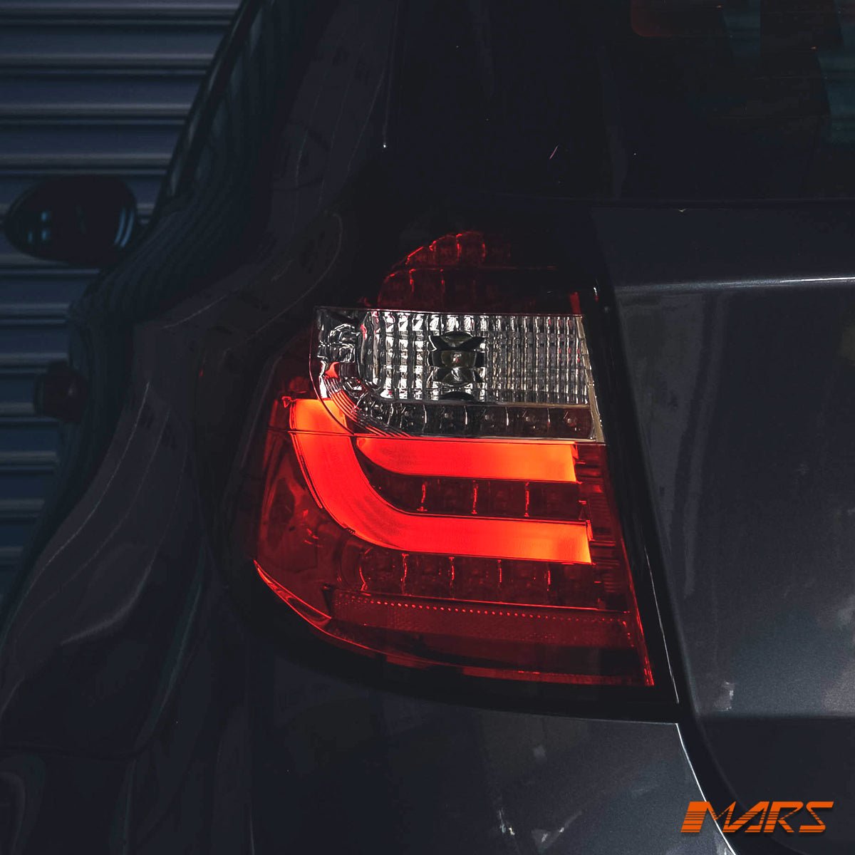 Clear Red 3D LED Tail lights for BMW 1 Series E81 E87 Hatch - Mars Performance