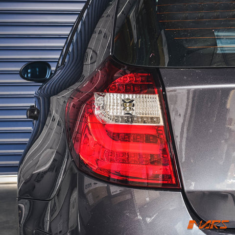 Clear Red 3D LED Tail lights for BMW 1 Series E81 E87 Hatch - Mars Performance