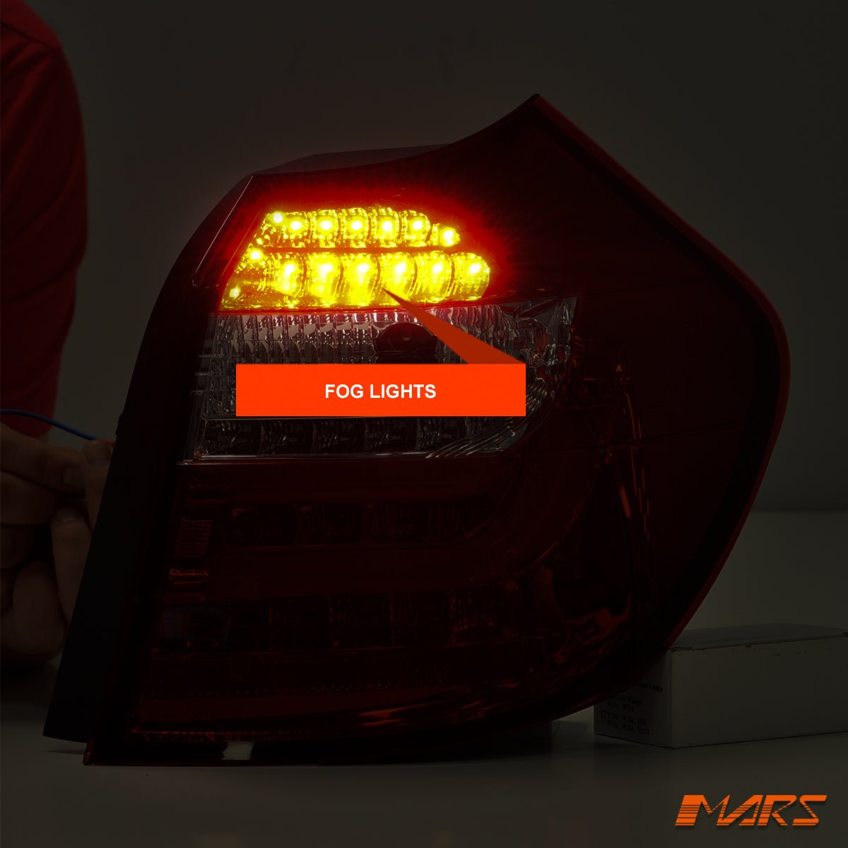 Clear Red 3D LED Tail lights for BMW 1 Series E81 E87 Hatch - Mars Performance