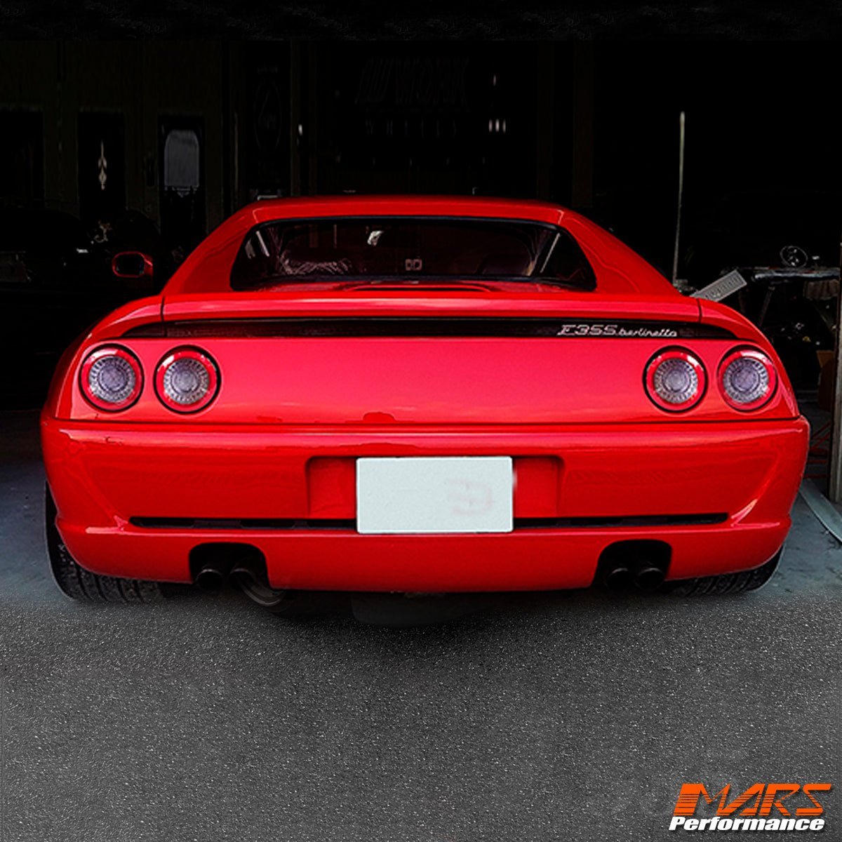 Clear Red Full LED 3D Stripe Bar Tail Lights for FERRARI F360 512 F355 550 575M F50 - Mars Performance