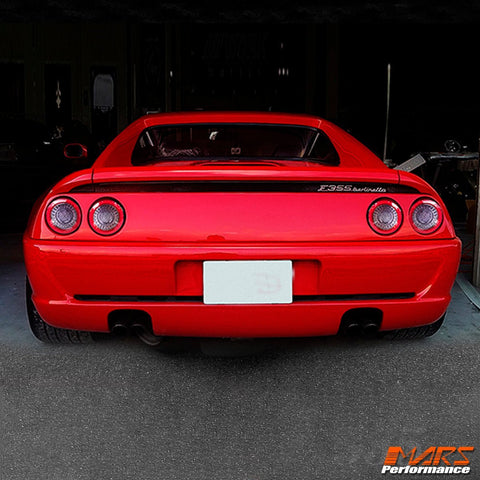 Clear Red Full LED 3D Stripe Bar Tail Lights for FERRARI F360 512 F355 550 575M F50 - Mars Performance