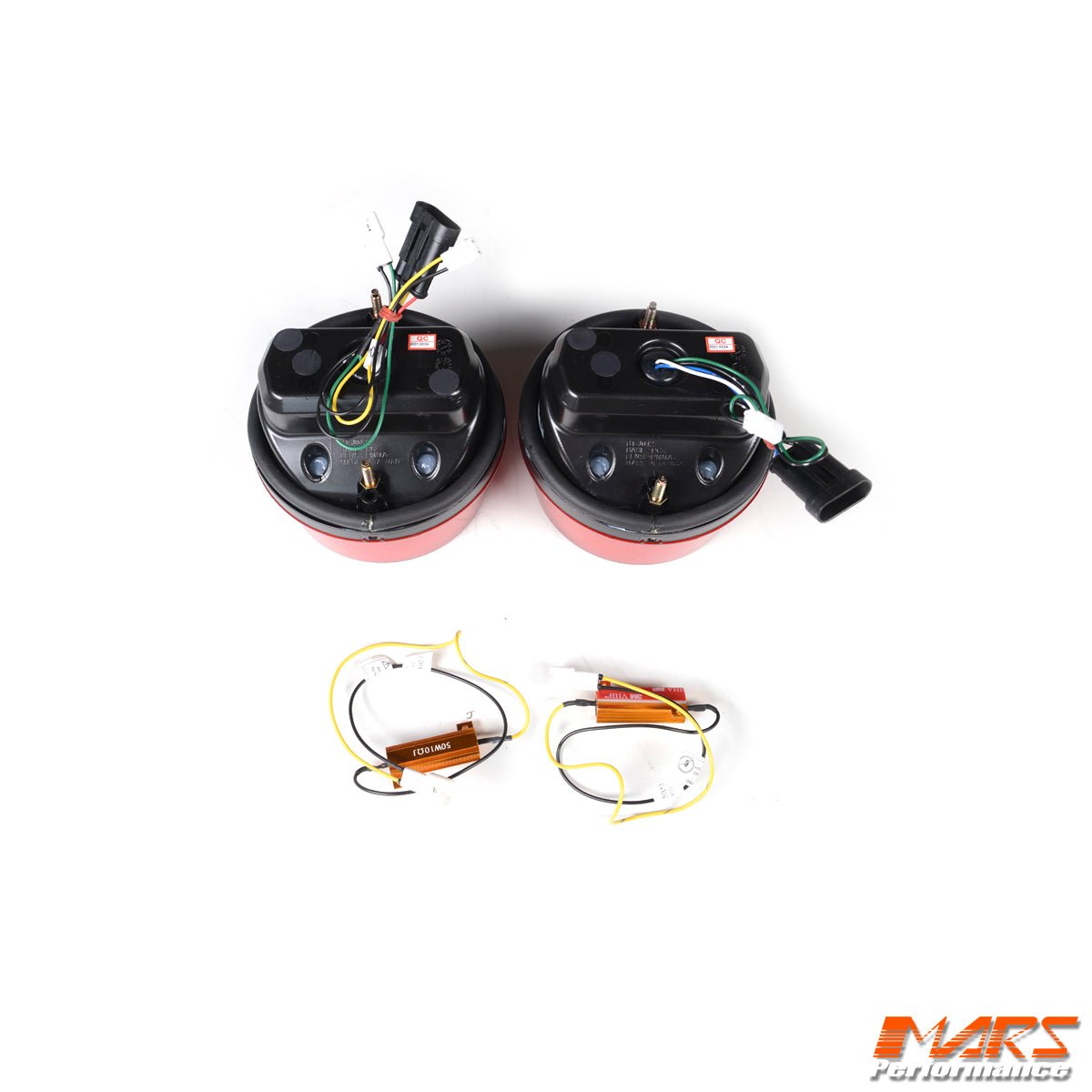 Clear Red Full LED 3D Stripe Bar Tail Lights for FERRARI F360 512 F355 550 575M F50 - Mars Performance