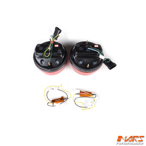 Clear Red Full LED 3D Stripe Bar Tail Lights for FERRARI F360 512 F355 550 575M F50 - Mars Performance