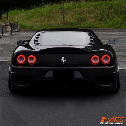 Clear Red Full LED 3D Stripe Bar Tail Lights for FERRARI F360 512 F355 550 575M F50 - Mars Performance
