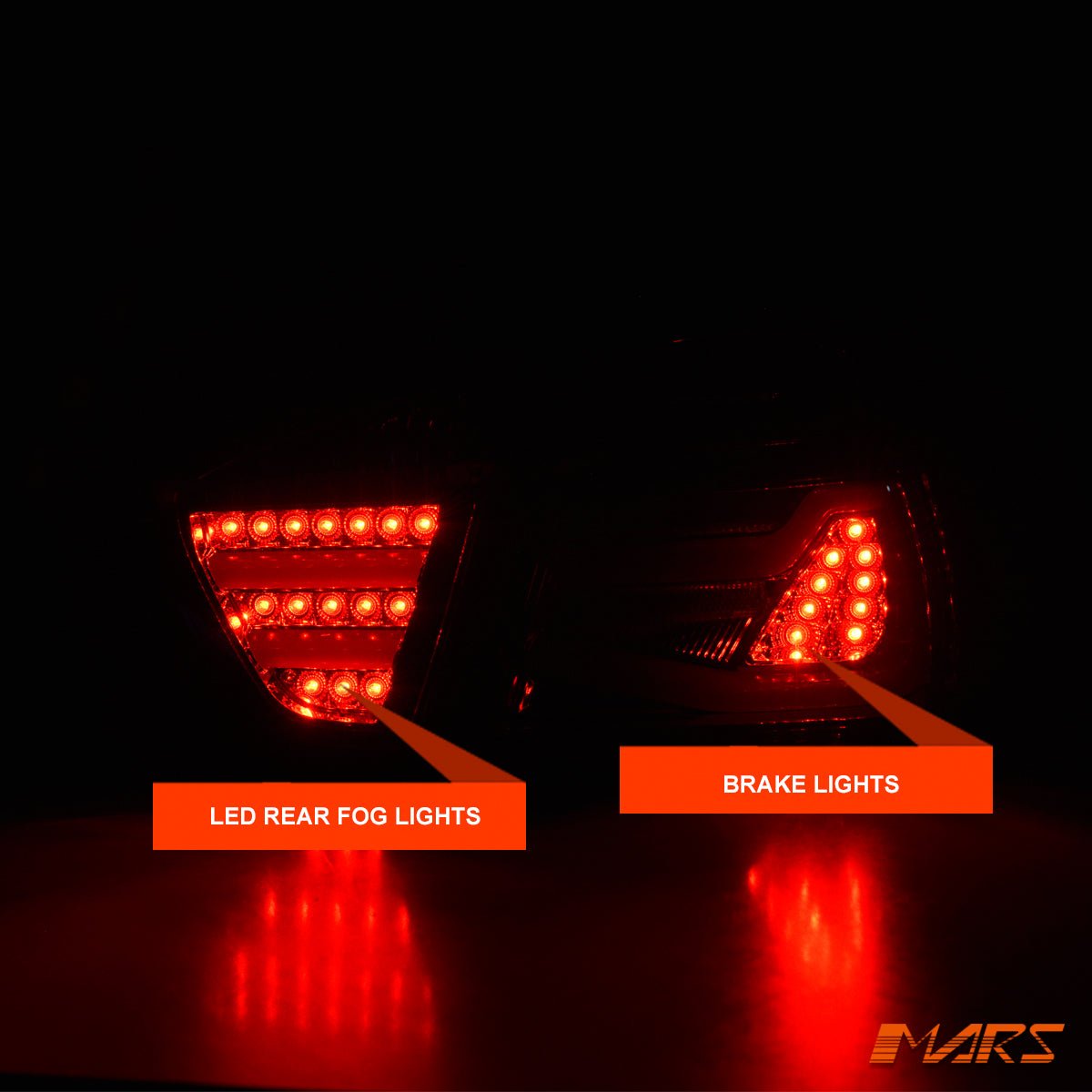 Clear Red Full LED Tail Lights for BMW 3 - Series E90 Sedan Pre LCI 2005 - 2008 - Mars Performance