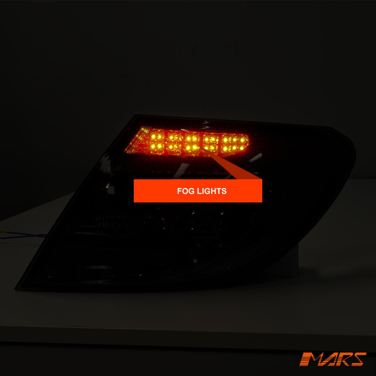 Clear Red Full LED Tail lights for Mercedes - Benz C - Class W204 Sedan 2007 - 2010 & C63 AMG - Mars Performance