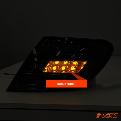 Clear Red Full LED Tail lights for Mercedes - Benz C - Class W204 Sedan 2007 - 2010 & C63 AMG - Mars Performance
