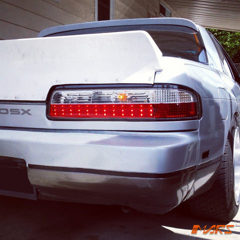 Clear Red JDM LED Tail lights for Nissan Silvia S13 1988 - 1993 - Mars Performance