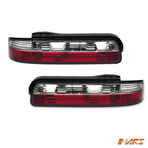 Clear Red JDM NON LED Tail lights for Nissan Silvia S13 1988 - 1993 - Mars Performance