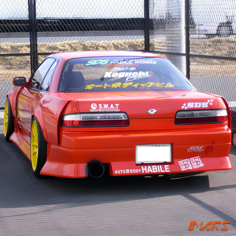Clear Red JDM NON LED Tail lights for Nissan Silvia S13 1988 - 1993 - Mars Performance