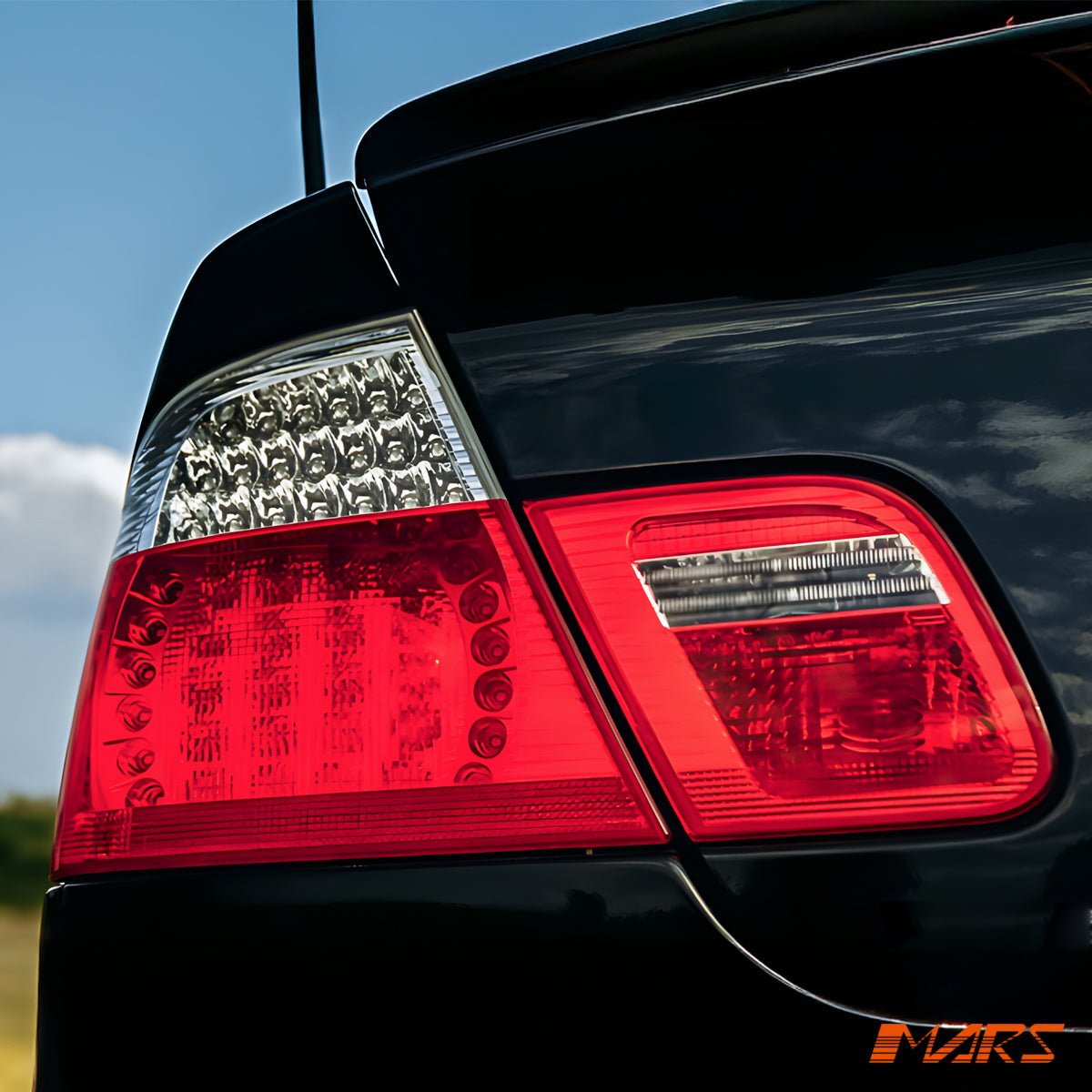 Clear Red LED Tail Lights for BMW 3 - Series E46 2002 - 2004 LCI Update 4 doors Sedan - Mars Performance