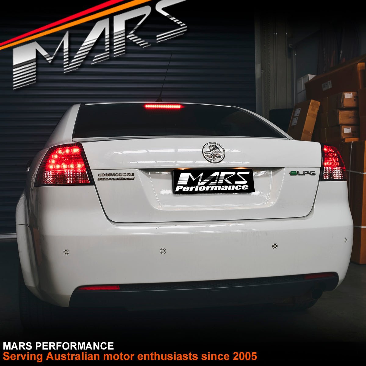 Clear Red LED Tail Lights for Holden Commodore VE Sedan 2006 - 2013 - Mars Performance