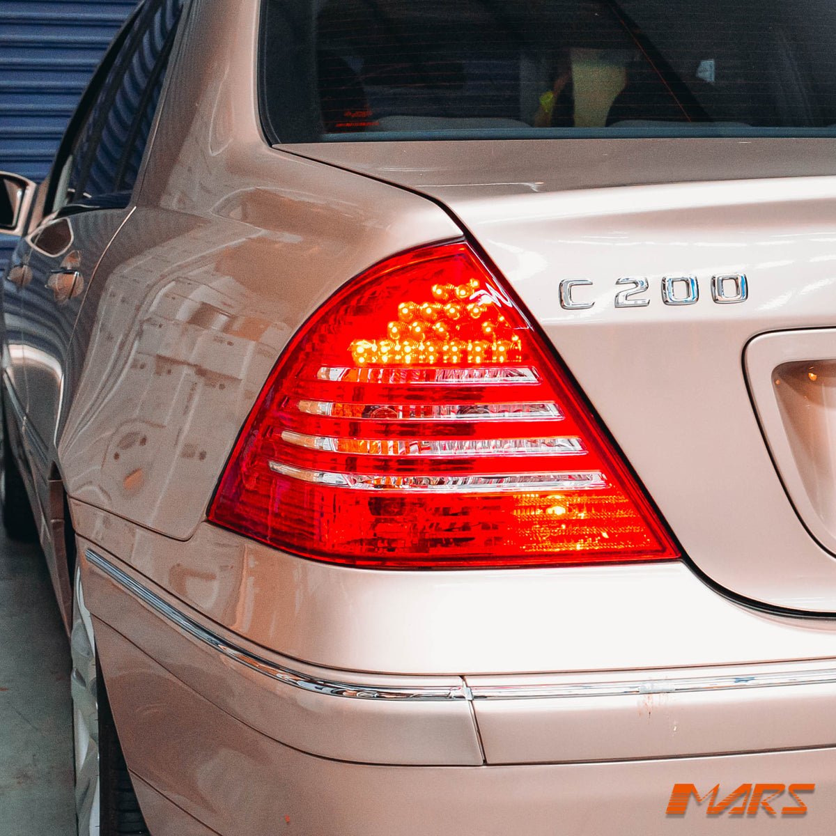 Clear Red LED Tail Lights for Mercedes - Benz C - Class W203 4 doors Sedan 2000 - 2004 - Mars Performance