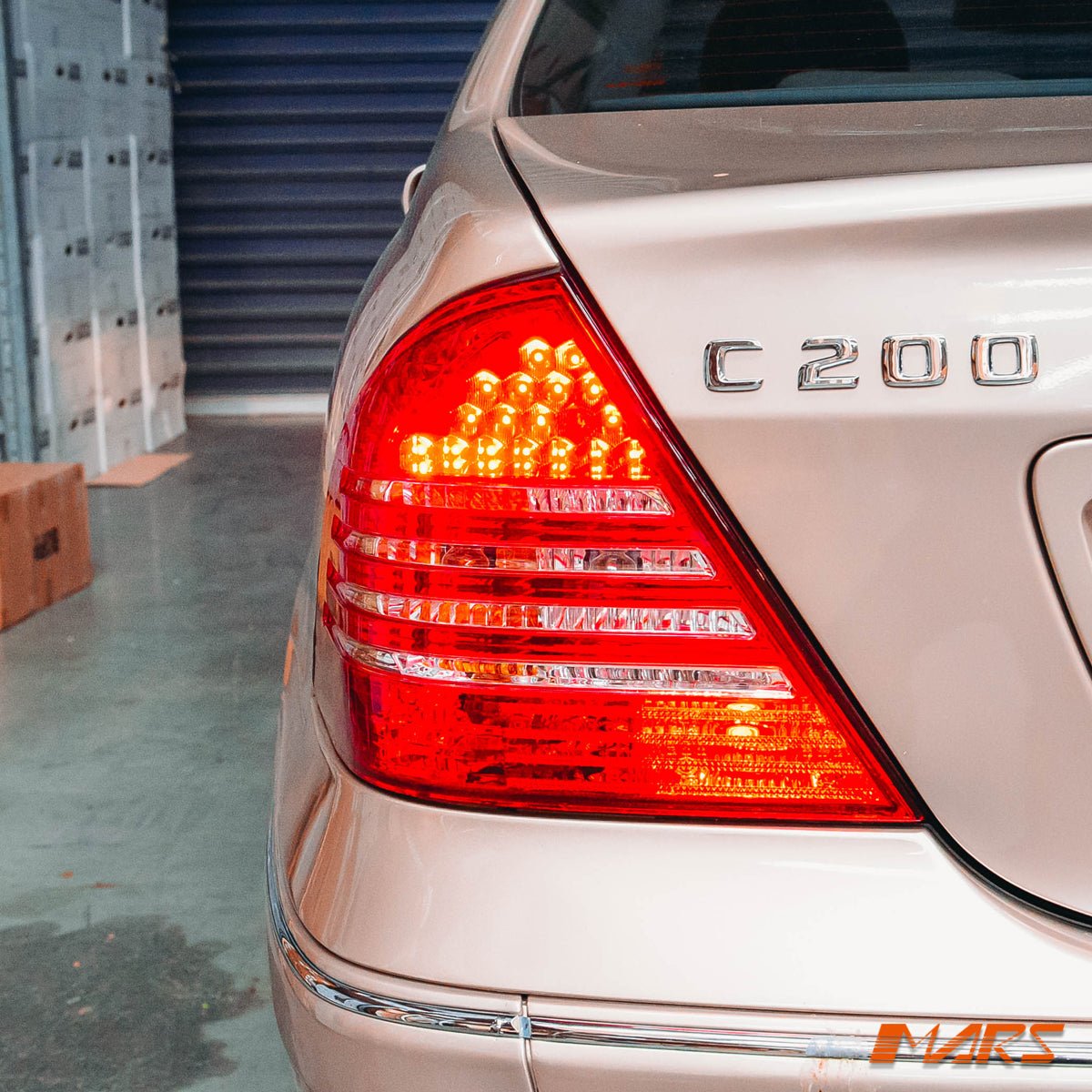 Clear Red LED Tail Lights for Mercedes - Benz C - Class W203 4 doors Sedan 2000 - 2004 - Mars Performance