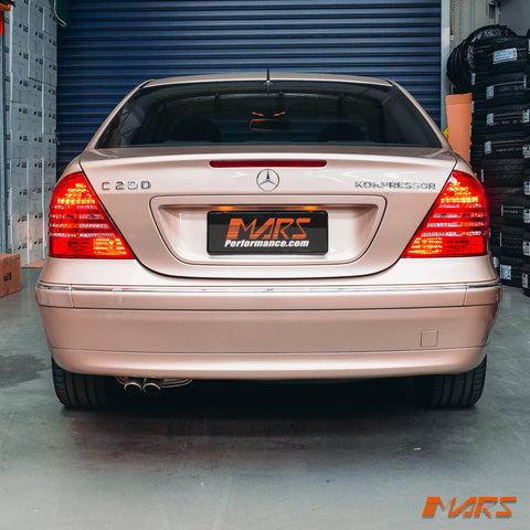 Clear Red LED Tail Lights for Mercedes - Benz C - Class W203 4 doors Sedan 2000 - 2004 - Mars Performance