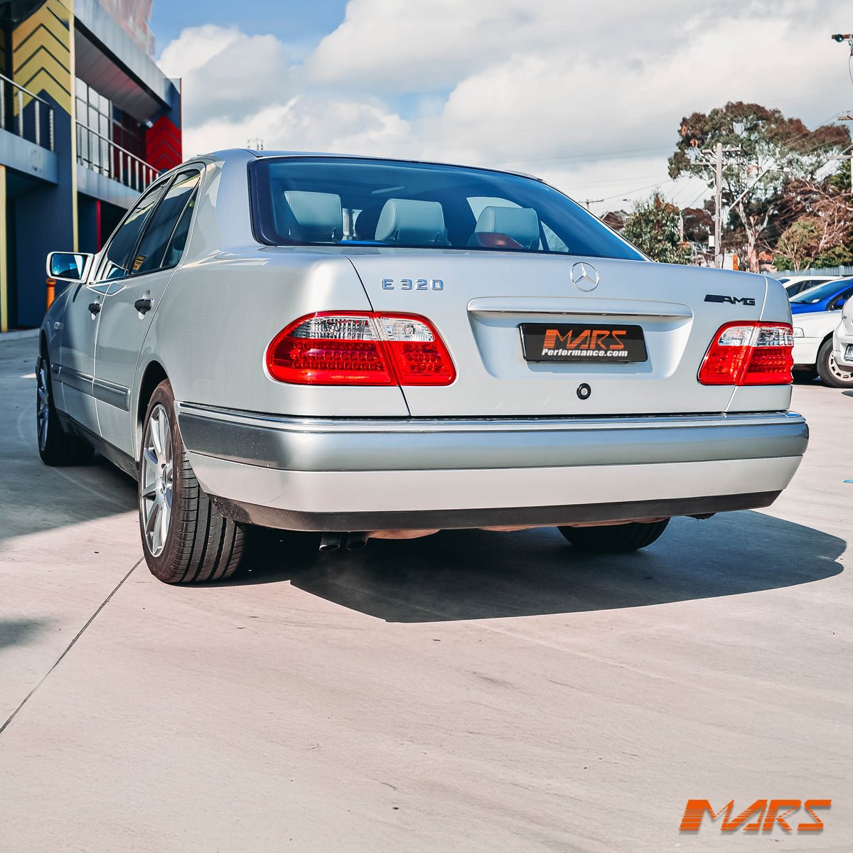 Clear Red LED Tail Lights for Mercedes - Benz E - Class W210 4 doors Sedan 1995 - 2002 - Mars Performance