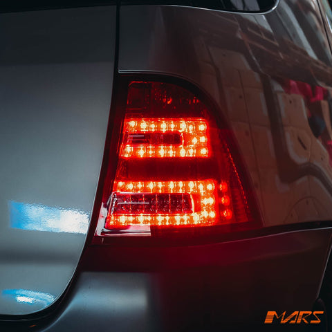 Clear Red LED Tail Lights for Mercedes - Benz ML - Class W163 1997 - 2005 & ML55 AMG - Mars Performance